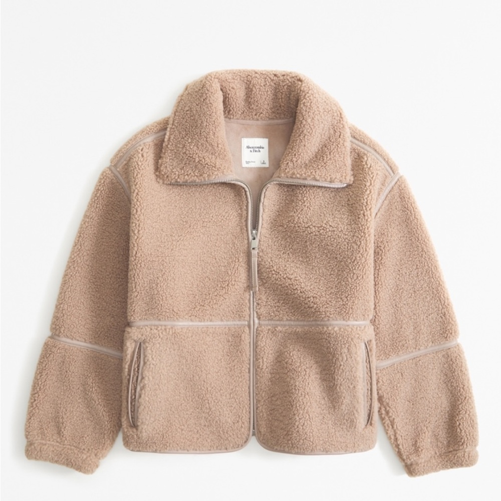 Abercrombie Sherpa Mockneck Full-Zip - with tags